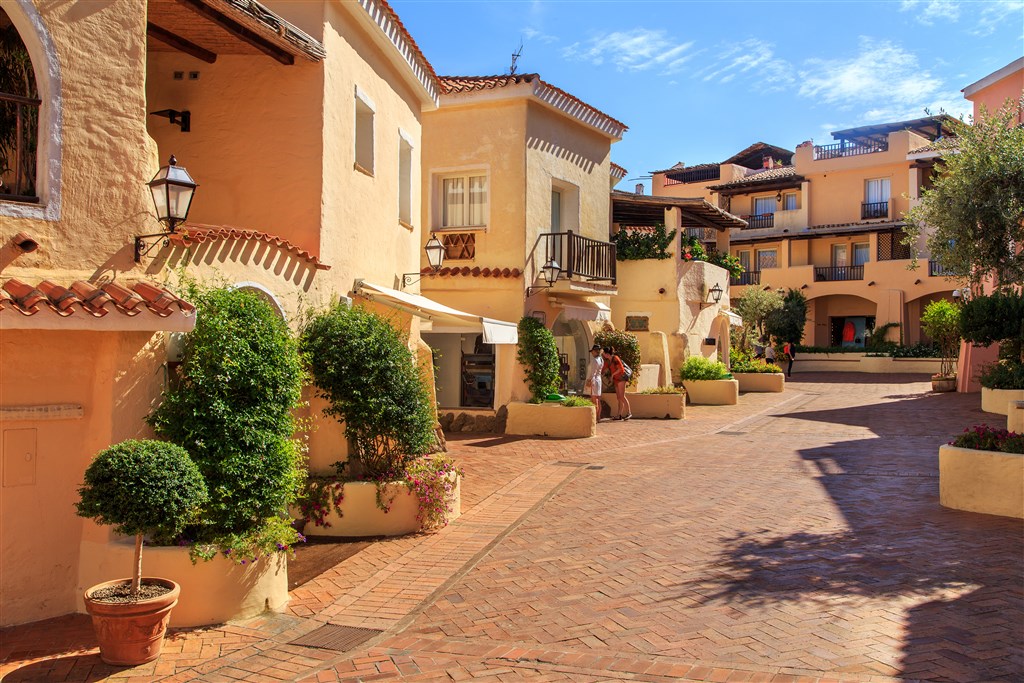 Centrum letoviska Porto Cervo