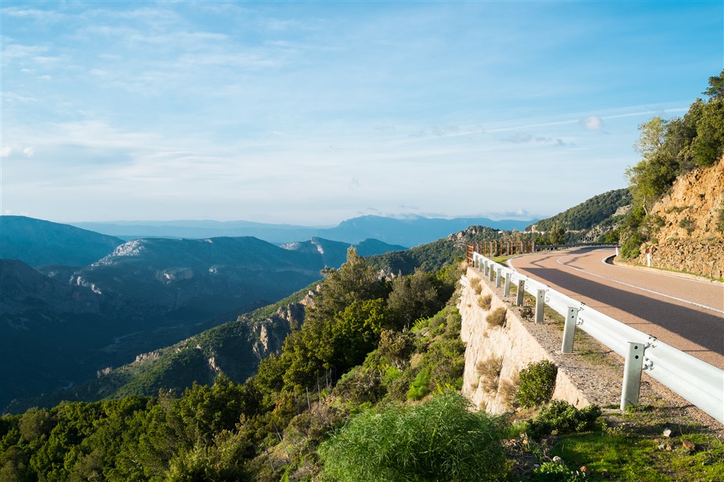 Horská cesta mezi Dorgali a Baunei, Sardinie