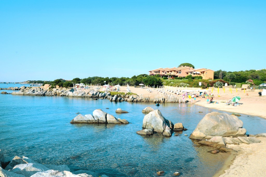 Písečná pláž, Golfo di Marinella, Sardinie