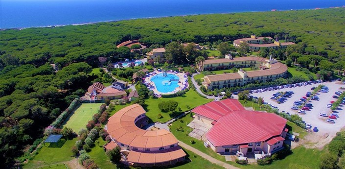 Horse Country Resort & Spa - Letecký pohled na hotel, Arborea, Sardinie