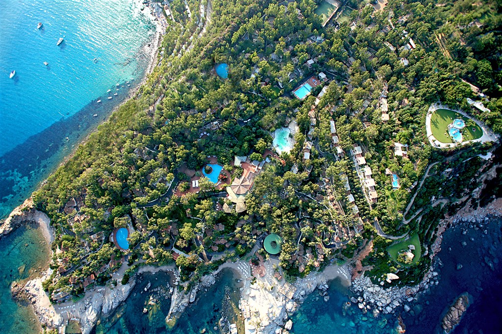 Poloostrov Arbatax Park Resort, Arbatax, Sardinie