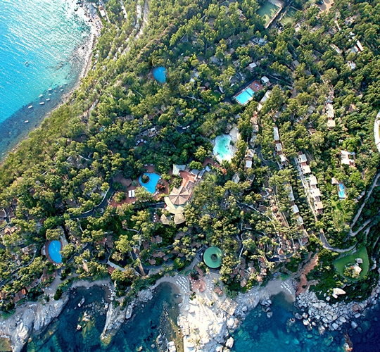 Poloostrov Arbatax Park Resort, Arbatax, Sardinie