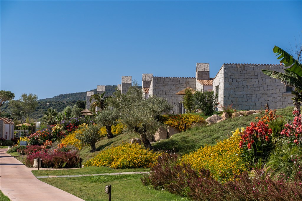 Exteriér pokojů, Castiadas, Sardinie