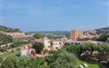 Il Giardino degli Oleandri - Pohled na residenci z dronu, Liscia di Vacca, Sardinie