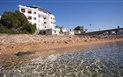 Hotel Bue Marino - Pláž u hotelu, Cala Gonone, Sardinie