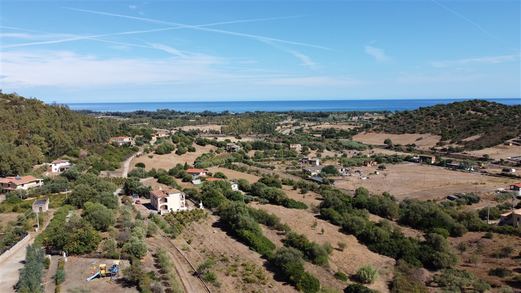 Letecký pohled, Cardedu, Sardinie