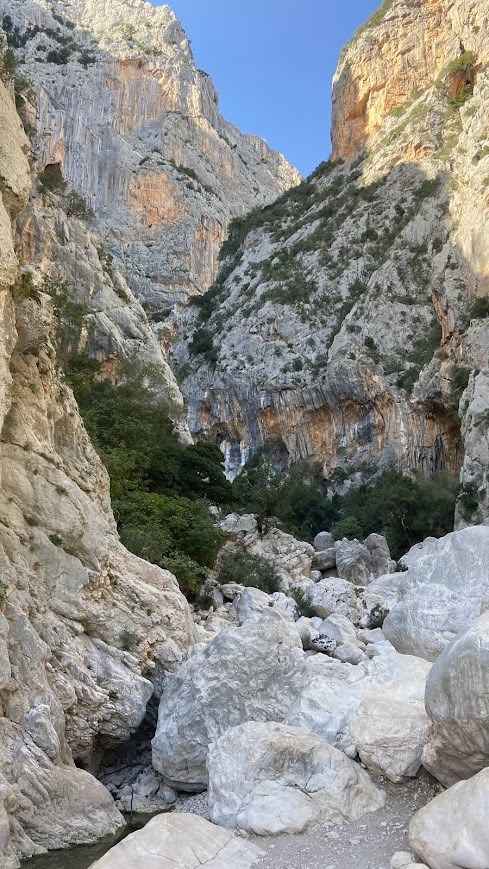 Trekking do kaňonu Su Gorropu, Supramonte, Sardinie