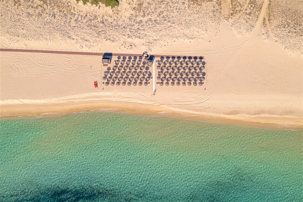 Pláž Cala Sinzias, Castiadas, Sardinie