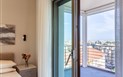 Apartmán Terrazza61 - Výhled z ložnice, Cagliari, Sardinie