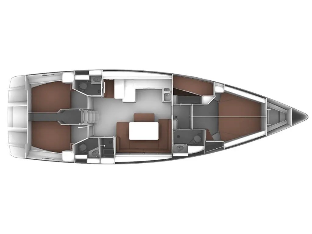 Bavaria 51 Cruiser LISCIA RUJA, Golfo Aranci, Sardinie