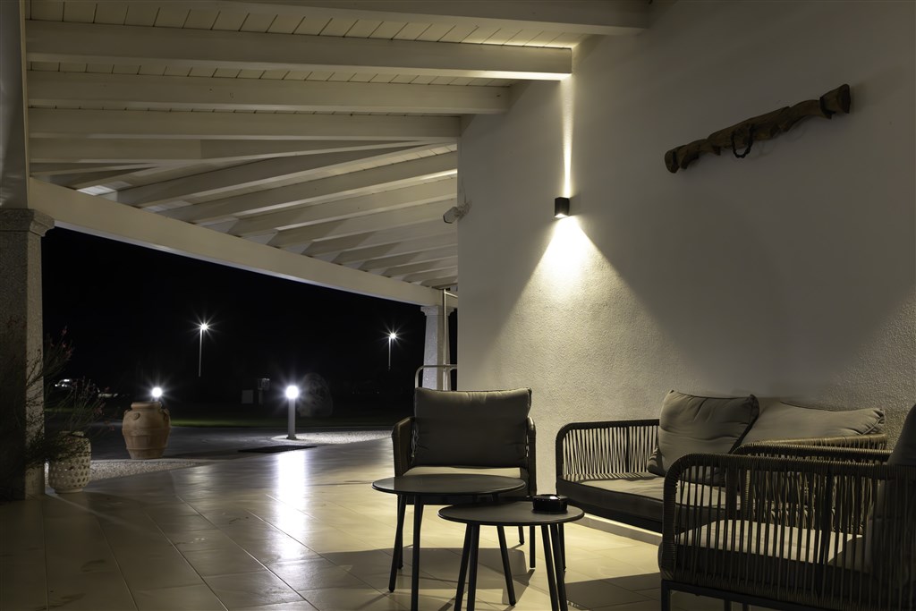 Venkovní lobby, Siniscola, Sardinie