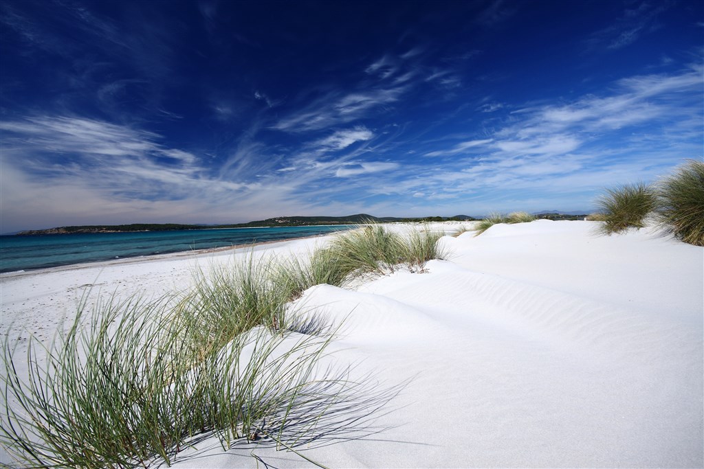 Písečné duny, Lu´ Carbonia, Sardinie